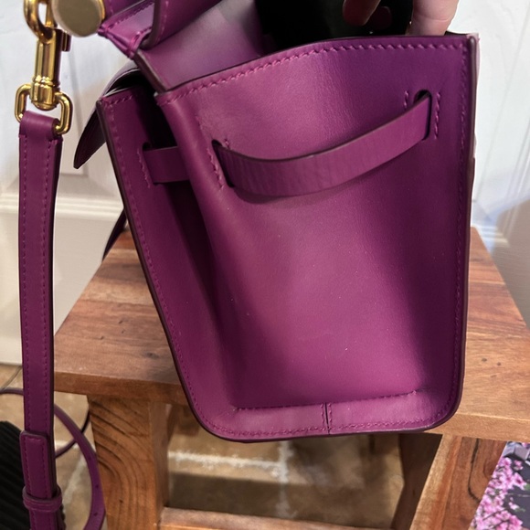 DOLCE & GABBANA Calfskin Small Sicily 58 Bag in plum color - Picture 11 of 16